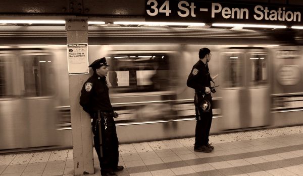 Police on the NY subway