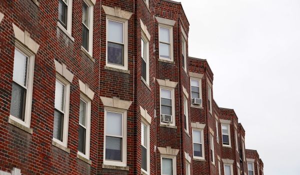 Row of apartments in Boston