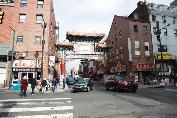 Image of Philadelphia's Chinatown Arch during the day