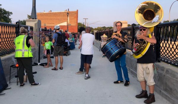 Scene from Bridgefest in Minneapolis